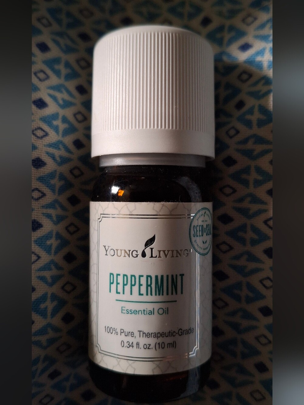 Young Living Peppermint Essential Oil - White and Teal Label